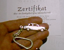 Luxus-Schlüsselanhänger BMW; 925 Silber